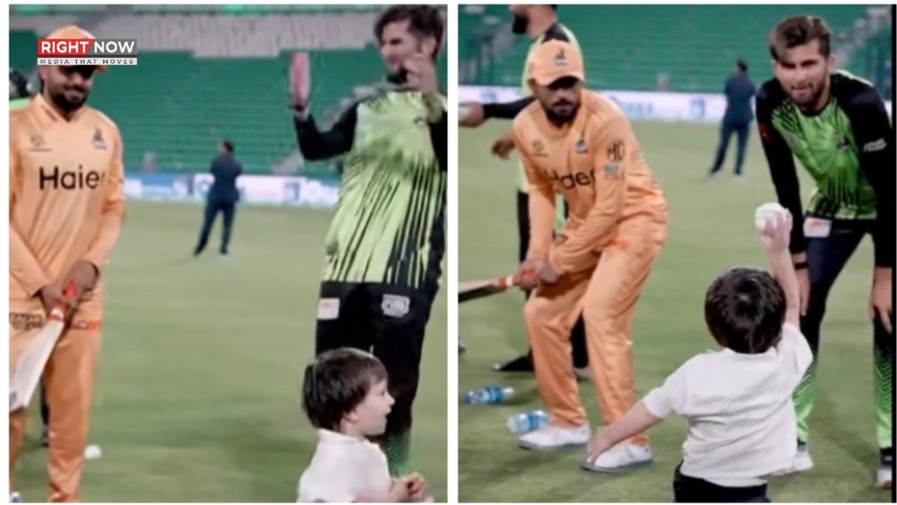 بابراعظم اور شاہین آفریدی کے بیٹے کی دلچسپ کرکٹ ویڈیو وائرل