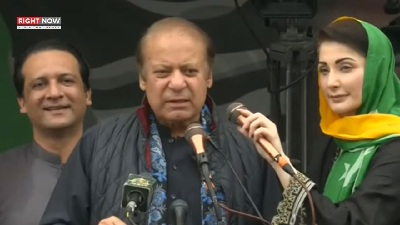نواز شریف کا میرپور جلسے میں خطاب، کشمیر کی ترقی کے وعدے