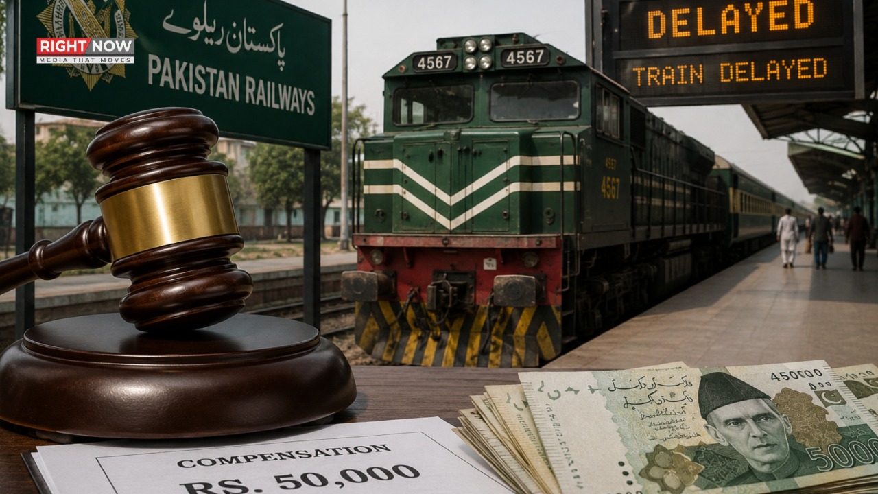 ٹرین تاخیر کیس: پاکستان ریلوے کو 50 ہزار روپے ہرجانہ ادا کرنے کا حکم