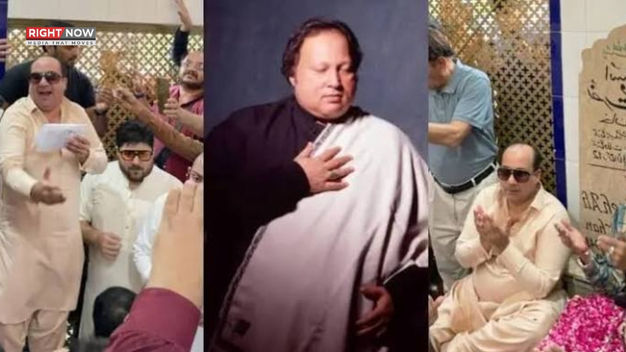 راحت فتح علی خان کو استاد نصرت فتح علی خان کی قبر پر قوالی پیش کرنے پر تنقید کا سامنا