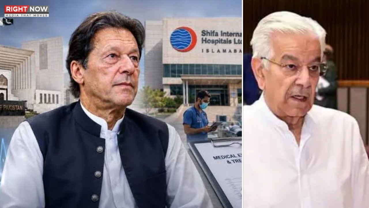خواجہ آصف کا دعویٰ: عمران خان صحت مند، اسپتال منتقلی پر نظرثانی