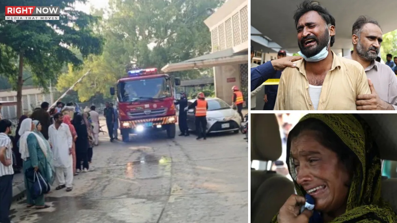 پمز اسپتال میں آگ، عملے کی عدم موجودگی کا والدین کا الزام