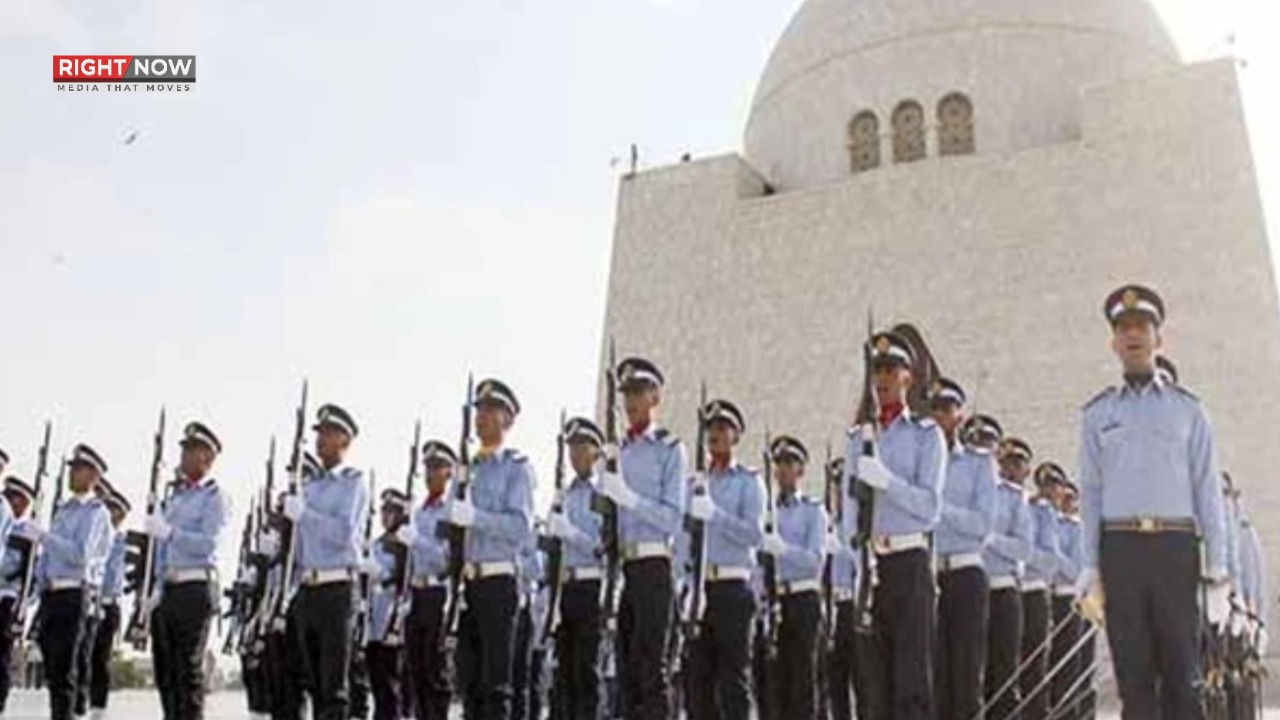 یومِ دفاع پر مزار قائد پر گارڈز کی تبدیلی، پاک فضائیہ کے کیڈٹس کی شرکت